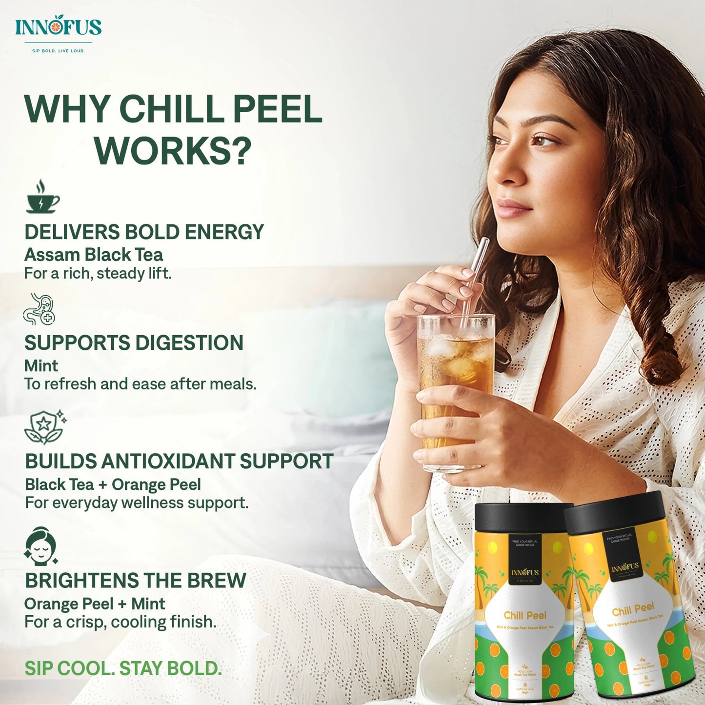 Chill Peel - Mint & Orange Peel Assam Black Tea Blend - Innofus