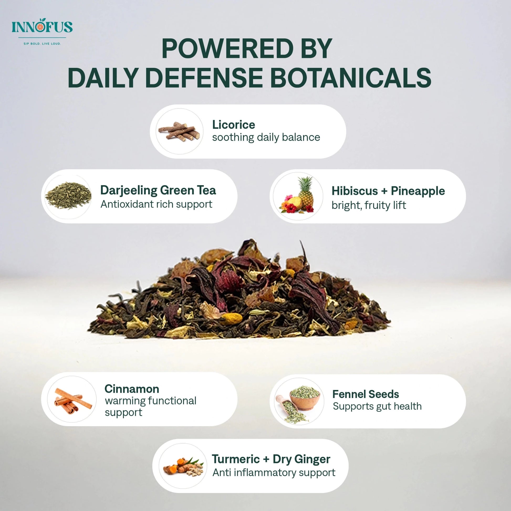 Immuni - Bloom - Immunity Support Green Tea Blend - Innofus