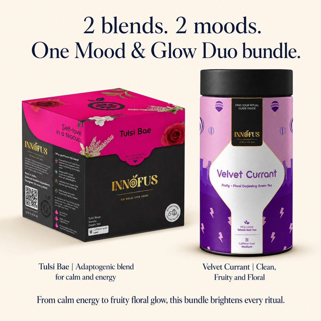 Mood & Glow Duo (Velvet Currant, Tulsi Bae) - Innofus