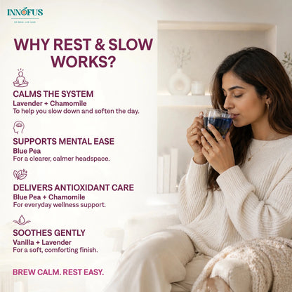 Rest and Slow - Calming Floral Herbal Tea Blend - Innofus