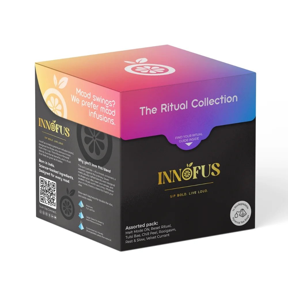 The Ritual Collection Wellness Tea Box | 7 Flavours | Pyramid Tea Bags ...