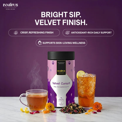 Velvet Currant - Fruity Floral Darjeeling Green Tea Blend - Innofus