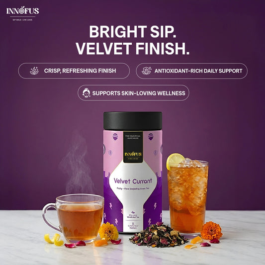 Velvet Currant - Fruity Floral Darjeeling Green Tea Blend - Innofus