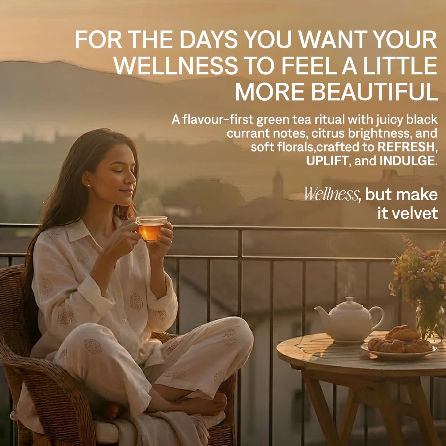 Velvet Currant - Fruity Floral Darjeeling Green Tea Blend - Innofus